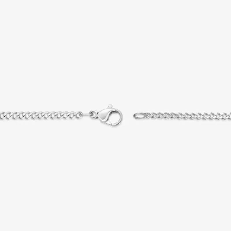 Mens Stainless Steel 18" 2mm Curb Chain