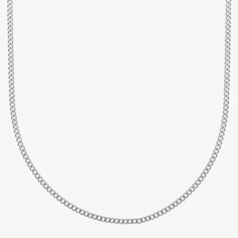 Mens Stainless Steel 18" 2mm Curb Chain