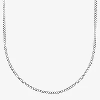 Mens Stainless Steel 18" 2mm Curb Chain