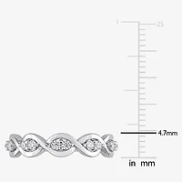 Womens / CT. T.W. Lab Created White Moissanite Sterling Silver Wedding Band