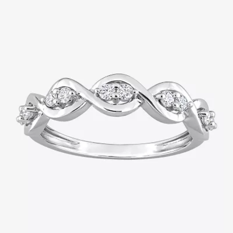 Womens / CT. T.W. Lab Created White Moissanite Sterling Silver Wedding Band