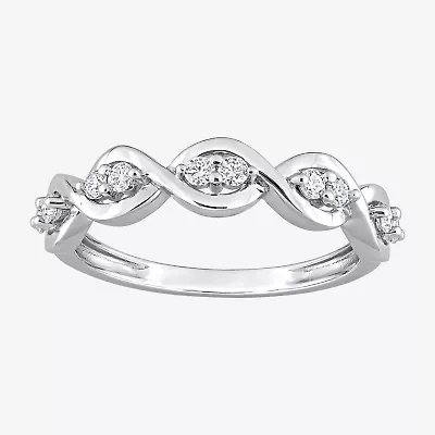 Womens / CT. T.W. Lab Created White Moissanite Sterling Silver Wedding Band