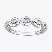 Womens / CT. T.W. Lab Created White Moissanite Sterling Silver Wedding Band
