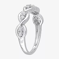 Womens / CT. T.W. Lab Created White Moissanite Sterling Silver Wedding Band