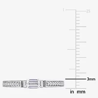 Womens / CT. T.W. Lab Created White Moissanite Sterling Silver Wedding Band