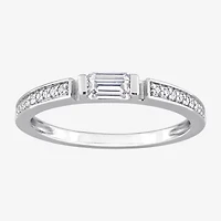 Womens / CT. T.W. Lab Created White Moissanite Sterling Silver Wedding Band