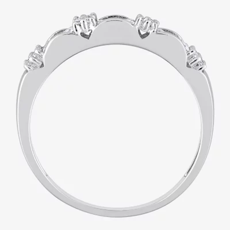 Womens / CT. T.W. Lab Created White Moissanite Sterling Silver Wedding Band