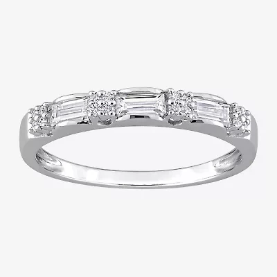 Womens / CT. T.W. Lab Created White Moissanite Sterling Silver Wedding Band