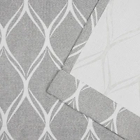 Nicole Miller Circuit Back Tab Light-Filtering Set of 2 Curtain Panel