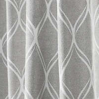 Nicole Miller Circuit Back Tab Light-Filtering Set of 2 Curtain Panel