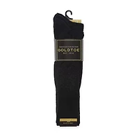 Gold Toe Fluffies Mens 3 Pair Big and Tall Crew Socks