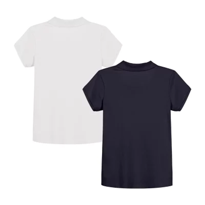 IZOD Little & Big Kid Girls Short Sleeve Regular Fit 2-pc. Polo Shirt