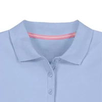 IZOD Little & Big Kid Girls Short Sleeve Regular Fit Polo Shirt