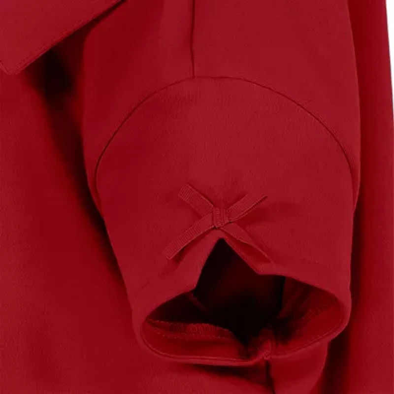 IZOD Little & Big Kid Girls Short Sleeve Regular Fit Stretch Fabric Polo Shirt