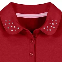 IZOD Little & Big Girls Short Sleeve Stretch Polo Shirt