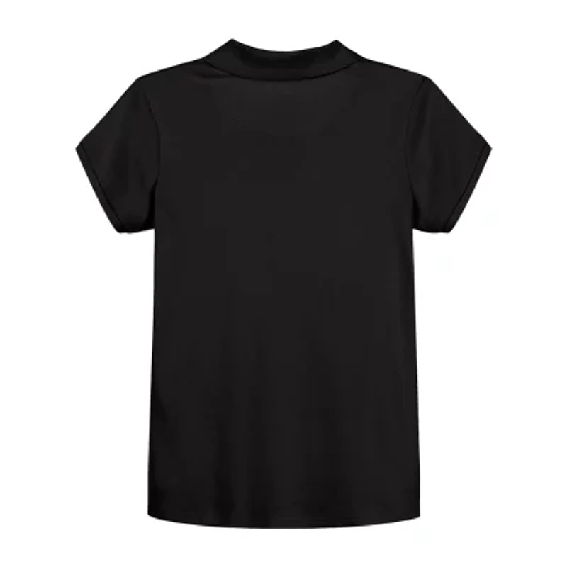 IZOD Little & Big Kid Girls Short Sleeve Regular Fit Polo Shirt
