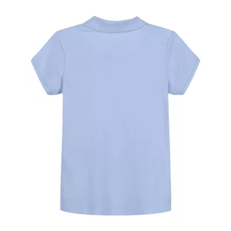 IZOD Little & Big Kid Girls Short Sleeve Regular Fit Polo Shirt