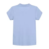 IZOD Little & Big Kid Girls Short Sleeve Regular Fit Polo Shirt