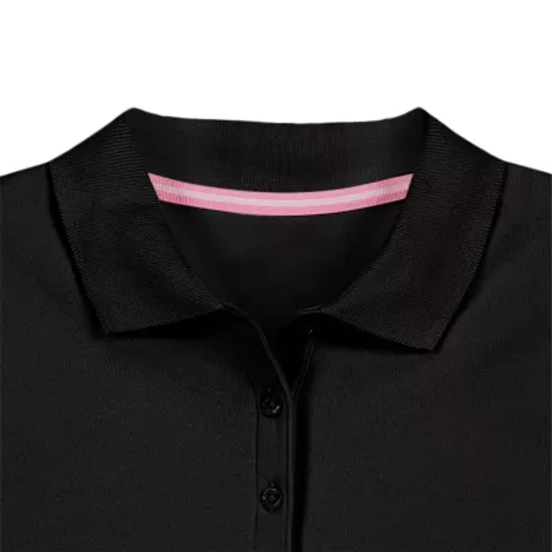 IZOD Little & Big Kid Girls Short Sleeve Regular Fit Polo Shirt