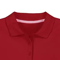 IZOD Little & Big Kid Girls Long Sleeve Regular Fit Stretch Fabric Polo Shirt