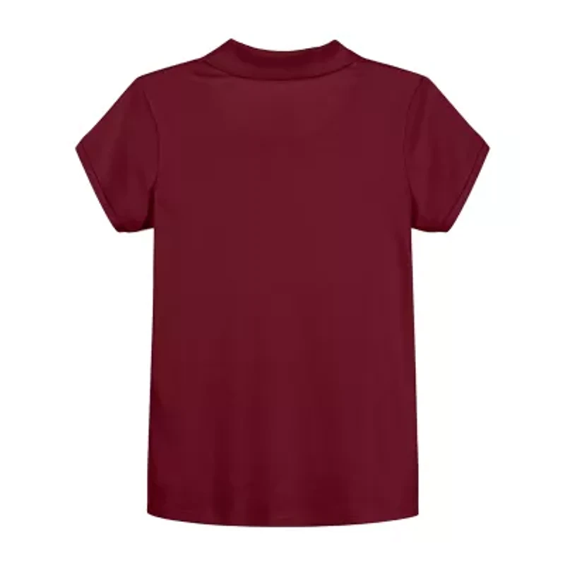 IZOD Little & Big Kid Girls Short Sleeve Regular Fit Polo Shirt