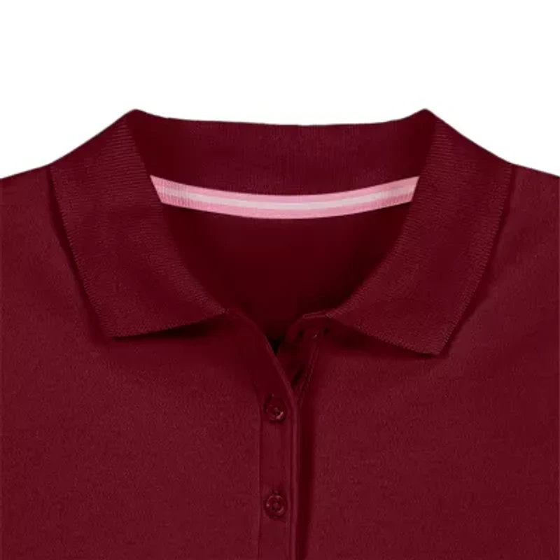 IZOD Little & Big Kid Girls Short Sleeve Regular Fit Polo Shirt
