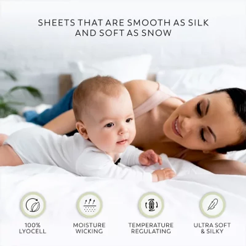 Aireolux 500 Thread Count Ultra-Soft & Silky Lyocell Sheet Set
