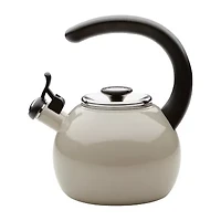 Circulon Enamel On Steel 2-Qt. Whistling Induction Tea Kettle with Flip-Up Spout