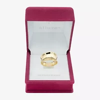 Sparkle Allure Womens 6MM 14K Gold Over Brass Band