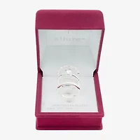 Sparkle Allure Womens Cubic Zirconia Pure Silver Over Brass Round Cocktail Ring