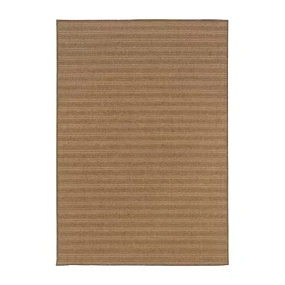 Covington Home Kehlani Tonal Stripe Indoor Outdoor Rectangular Accent Rug