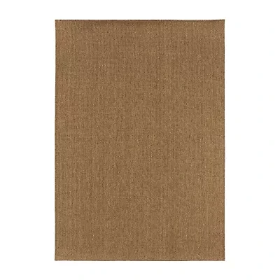 Covington Home Kehlani Basket Weave Indoor Outdoor Rectangular Accent Rug