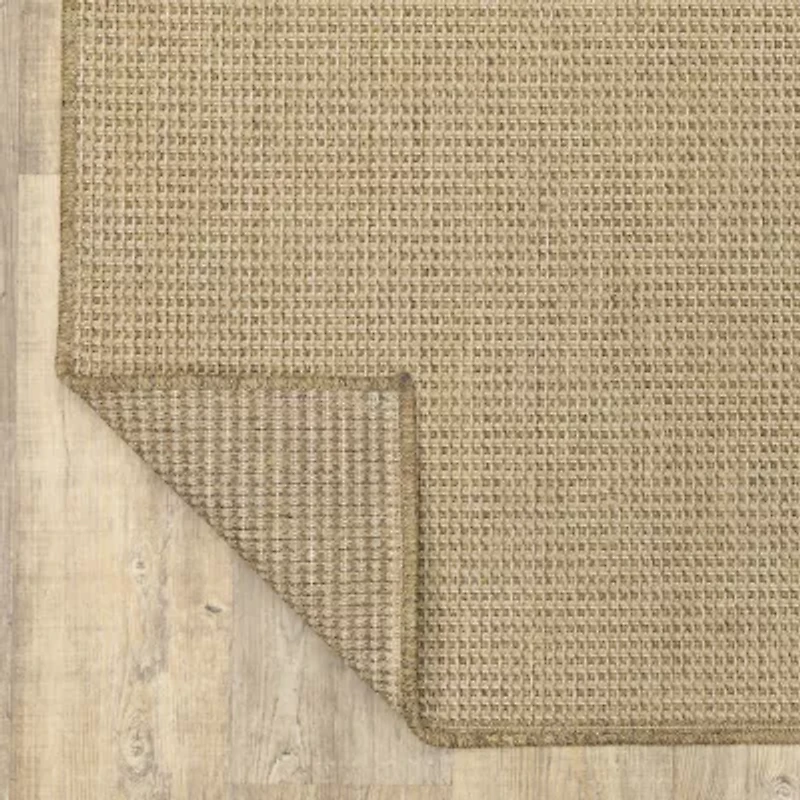 Covington Home Kehlani Flat Woven Solid Indoor Outdoor Rectangular Accent Rug