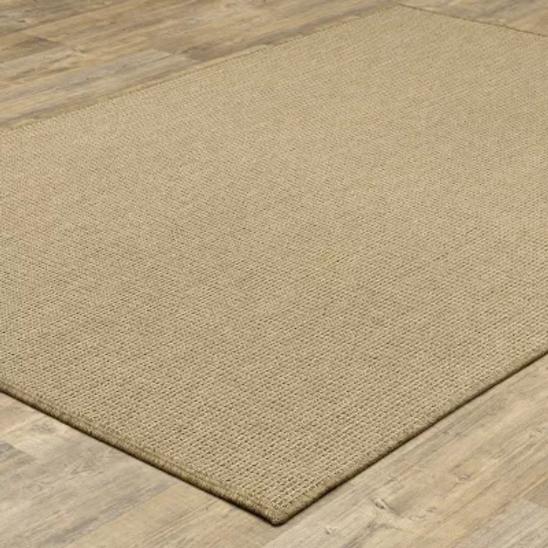 Covington Home Kehlani Flat Woven Solid Indoor Outdoor Rectangular Accent Rug