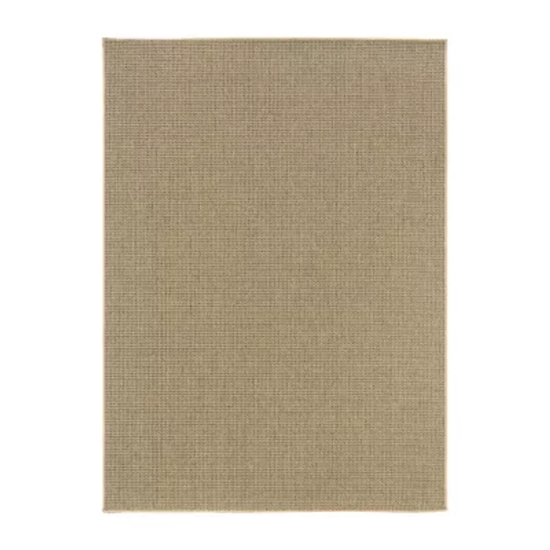 Covington Home Kehlani Flat Woven Solid Indoor Outdoor Rectangular Accent Rug