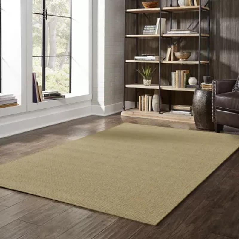 Covington Home Kehlani Flat Woven Solid Indoor Outdoor Rectangular Accent Rug