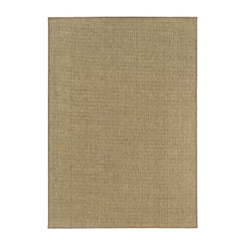 Covington Home Kehlani Flat Woven Solid Indoor Outdoor Rectangular Accent Rug