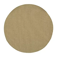 Covington Home Kehlani Flat Woven Solid 7'10"X7'10" Indoor Outdoor Round Area Rug