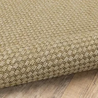 Covington Home Kehlani Flat Weave 7'10"X7'10" Indoor Outdoor Round Area Rug