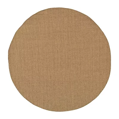 Covington Home Kehlani Vertical Stripe 7'10"X7'10" Indoor Outdoor Round Area Rug