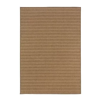 Covington Home Kehlani Tonal Stripe Indoor Outdoor Rectangular Area Rug