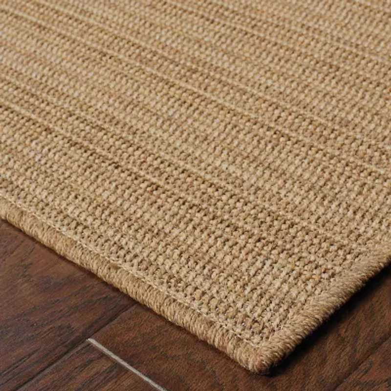 Covington Home Kehlani Tonal Stripe Indoor Outdoor Rectangular Area Rug