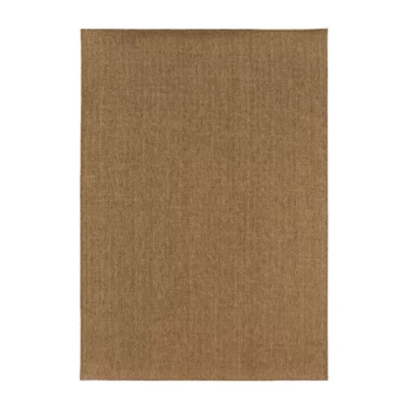 Covington Home Kehlani Basket Weave Indoor Outdoor Rectangular Area Rug