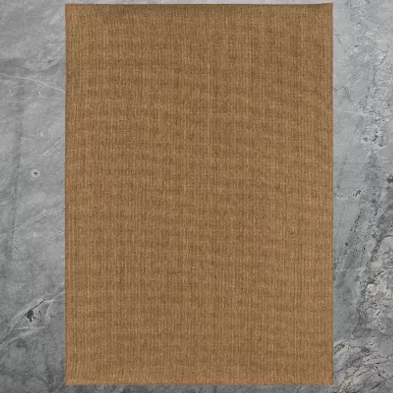 Covington Home Kehlani Basket Weave Indoor Outdoor Rectangular Area Rug