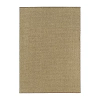 Covington Home Kehlani Flat Woven Solid Indoor Outdoor Rectangular Area Rug