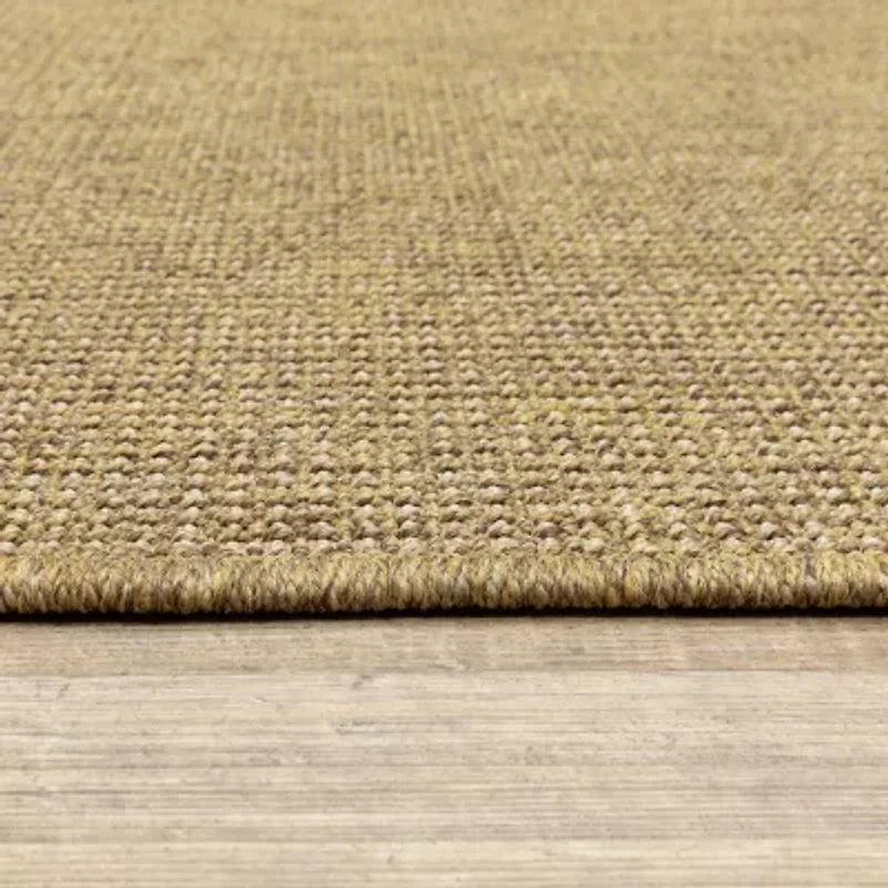 Covington Home Kehlani Flat Woven Solid Indoor Outdoor Rectangular Area Rug