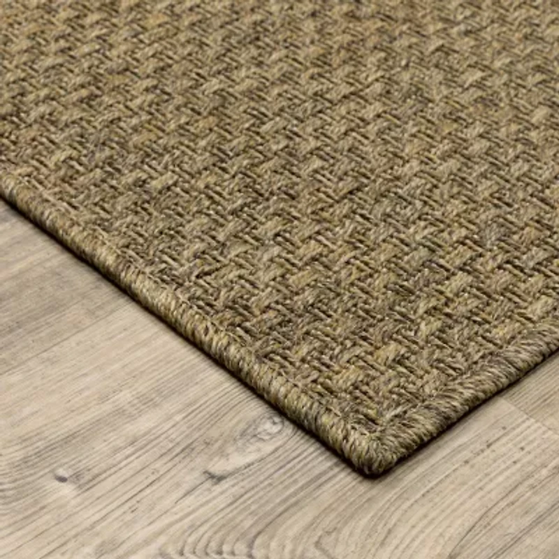 Covington Home Kehlani Panama Weave Indoor Outdoor Rectangular Area Rug