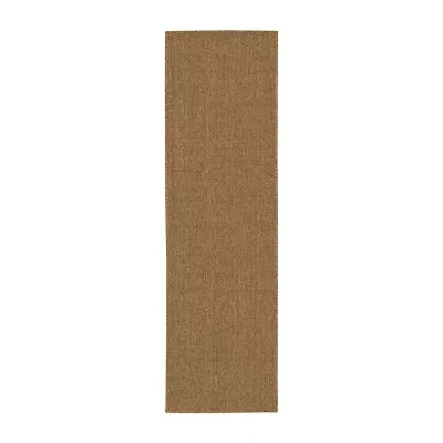 Covington Home Kehlani Basket Weave 2'3"X7'6" Indoor Outdoor Rectangular Runner