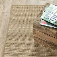 Covington Home Kehlani Flat Woven Solid 2'3"X7'6" Indoor Outdoor Rectangular Runner