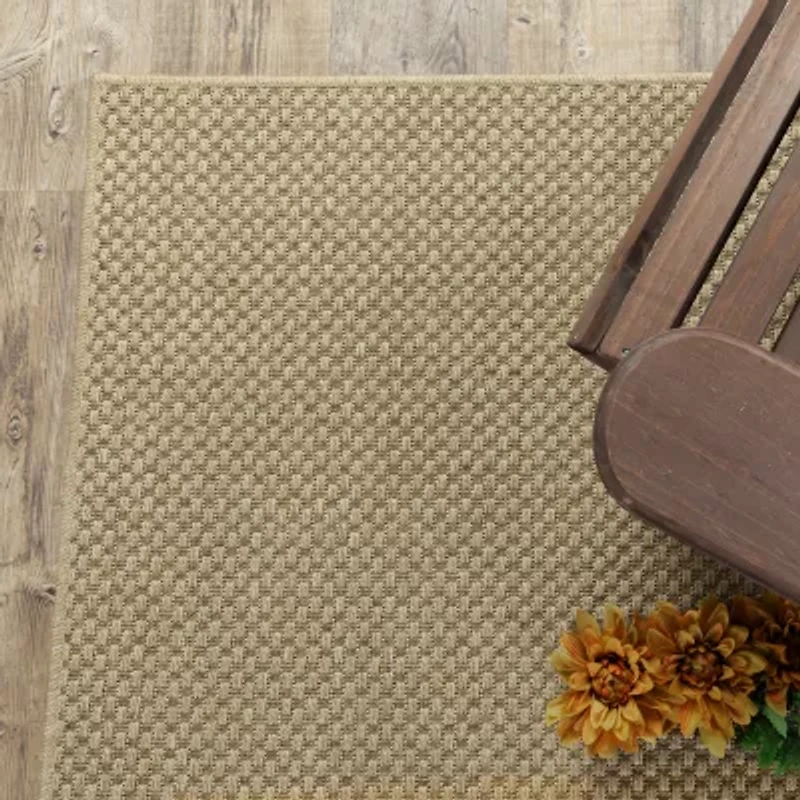 Covington Home Kehlani Flat Weave 2'3"X7'6" Indoor Outdoor Rectangular Runner
